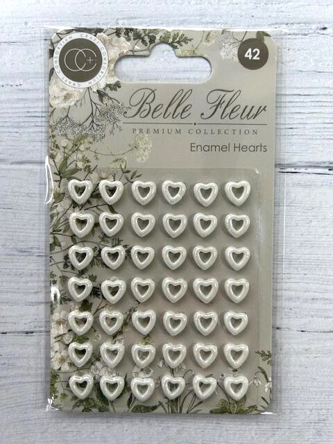 Craft Consortium Bell Fleur Enamel Hearts