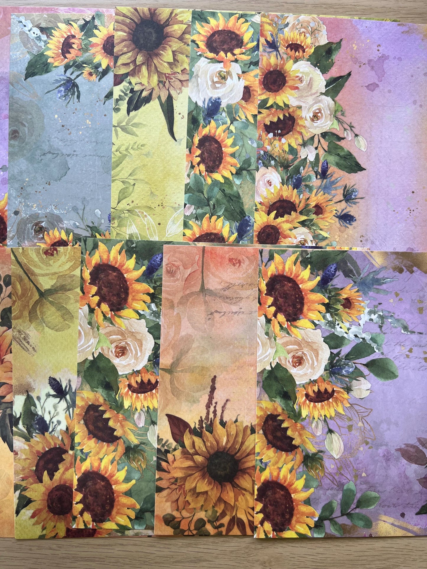 Sunflower patterned card *10 sheets*