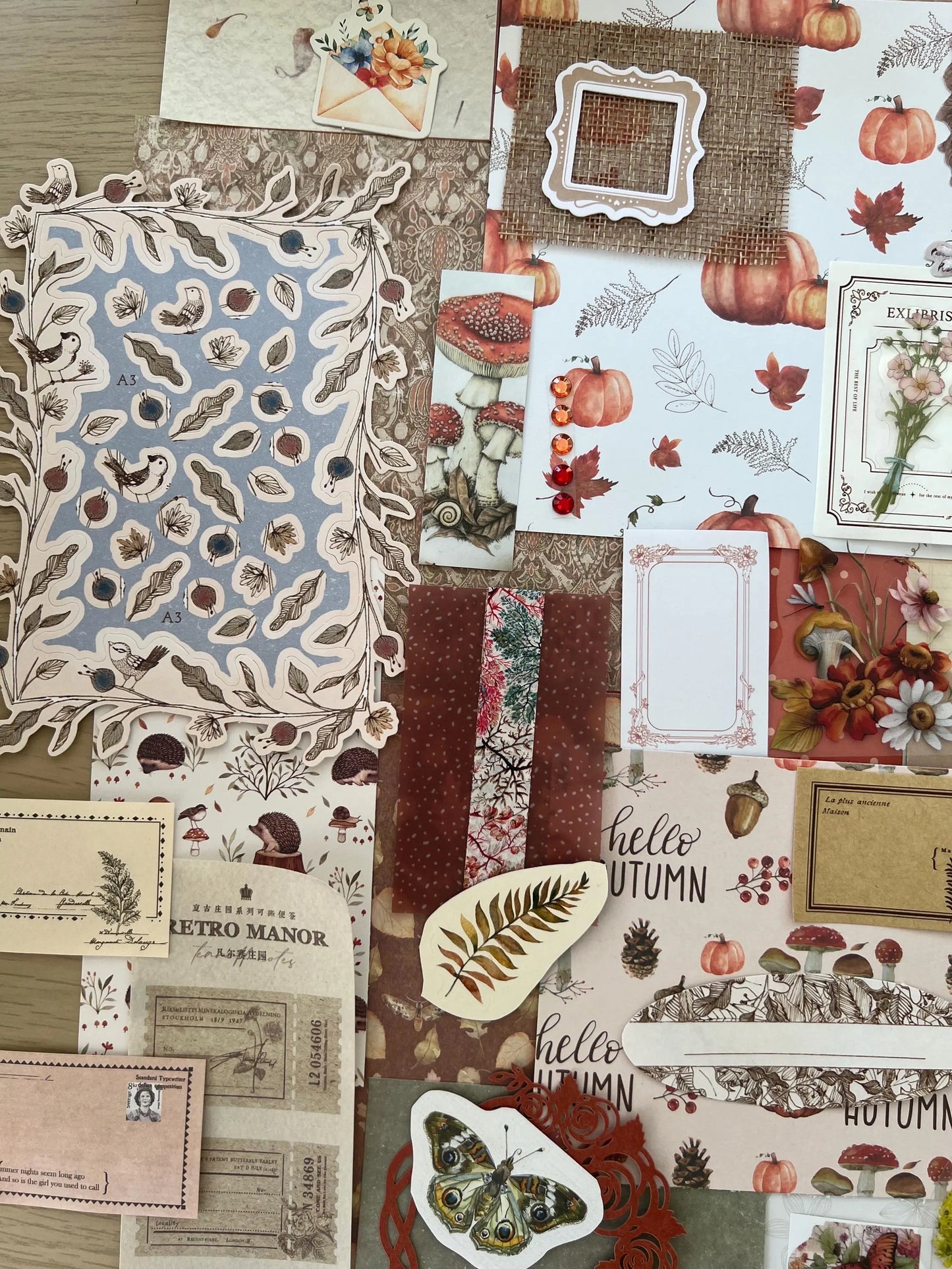 Autumn Craft pack for scrapbooking, journals and card making.