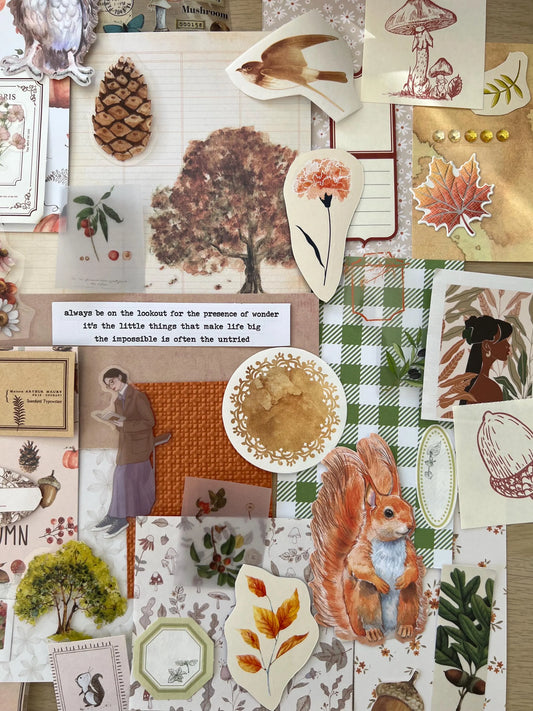 Autumn Craft pack for scrapbooking, journals and card making.