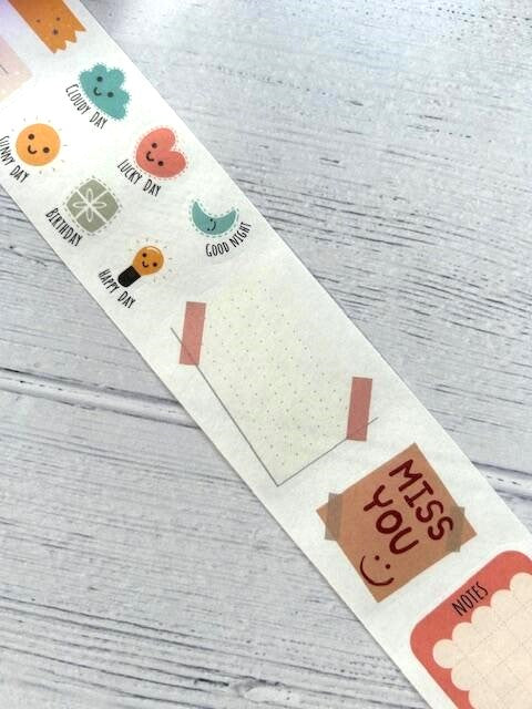 Planner’s Dream sticker washi tape 2 **100cm sample loop**